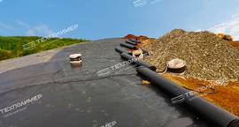 Modern "TechPolymer" geosynthetics are used during the technical stage of rehabilitating the "Samosyrovsky" landfill.