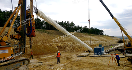 Use of high-strength seamless Geopiles in the construction of the R-260 “Tavrida” road in Crimea