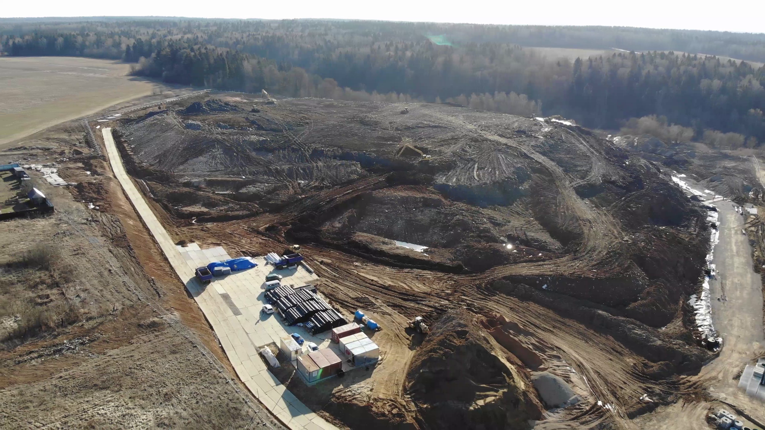 Landfill reclamation at the Sliznevo MSW landfill