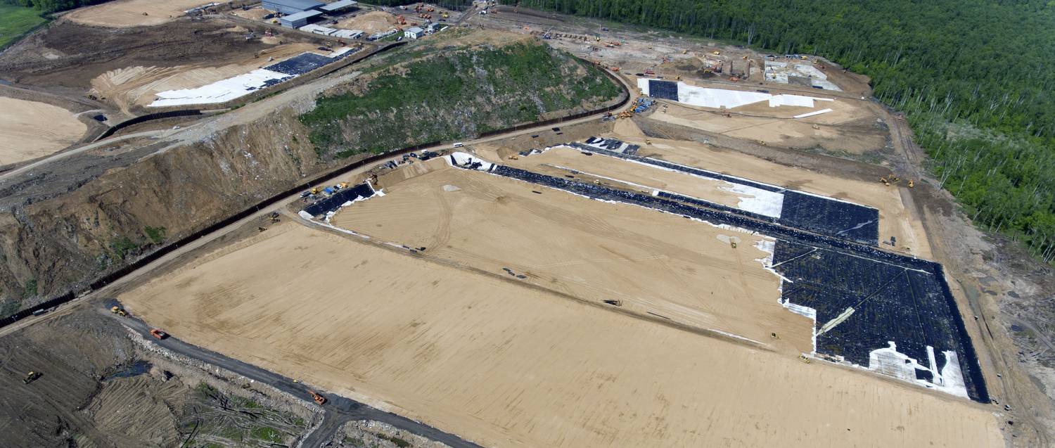Construction of the new Malinki municipal solid waste landfill