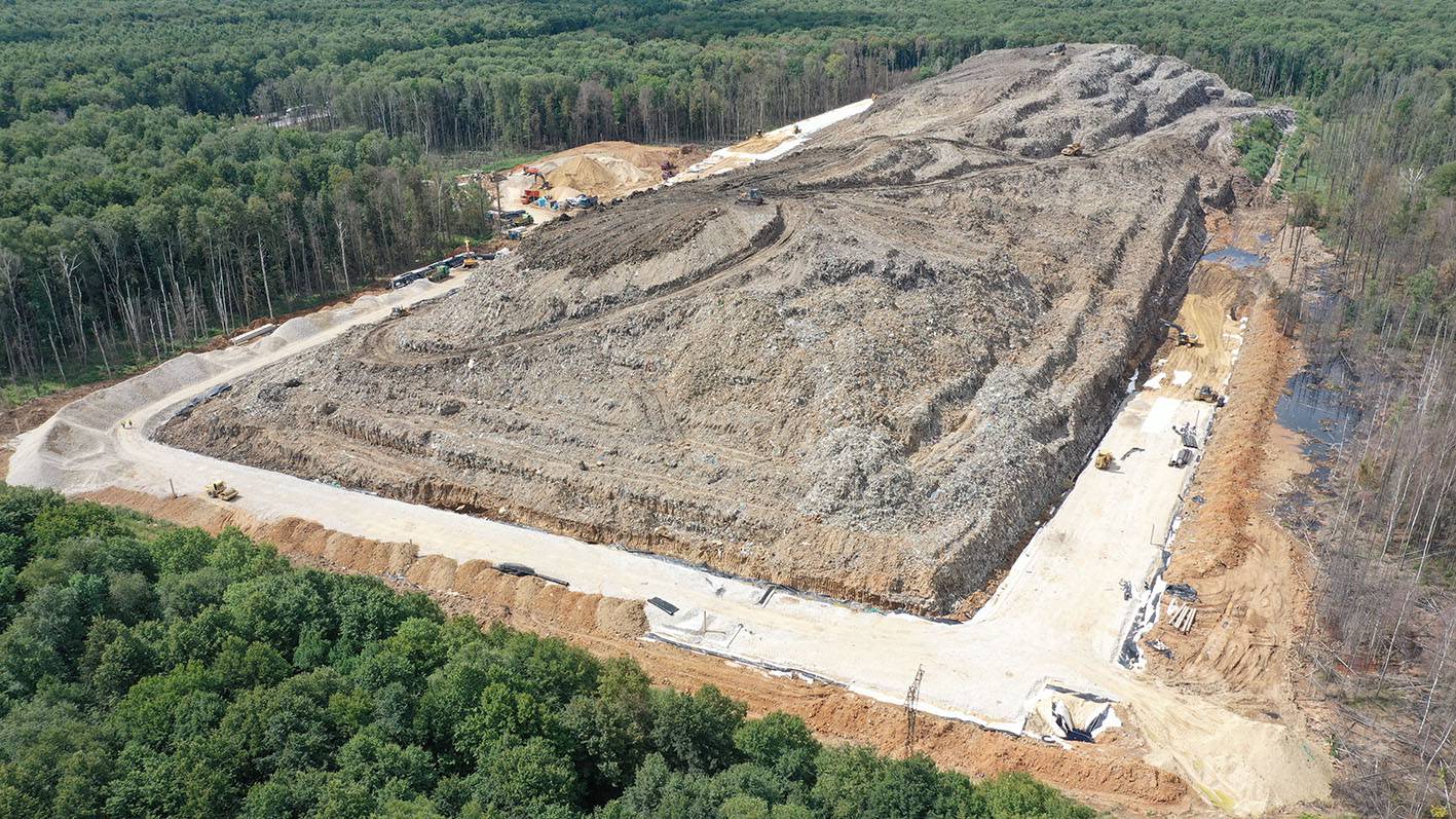Landfill reclamation at the “Syanovo” MSW landfill