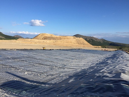 Heap leach pad at a gold mining operation