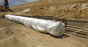 Use of high-strength seamless Geopiles in the construction of the R-260 “Tavrida” road in Crimea