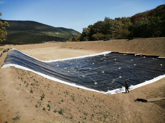 Water storage pond for garden irrigation, Republic of Crimea