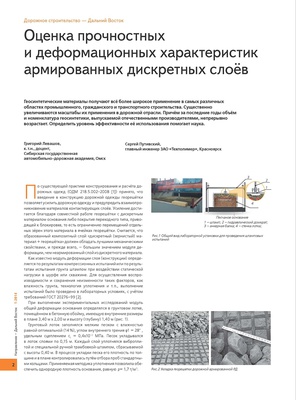 Assessment of Strength and Deformation Characteristics of Reinforced Discrete Layers