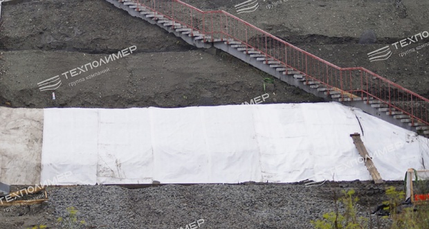 Concrete-filled mats