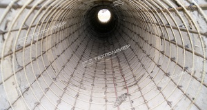 Major rehabilitation of a culvert using the “PipeArm” technology.