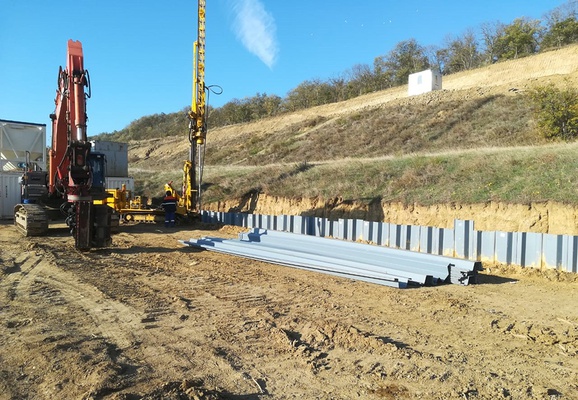 Landslide Protection Structures on a Coastal Slope in the Republic of Crimea